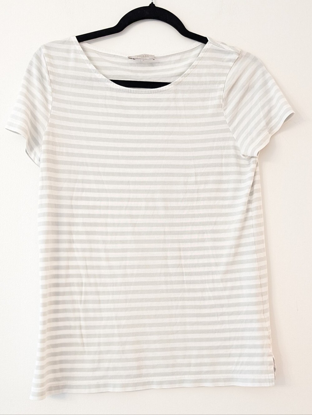 Hobbs London striped Lyocell Cotton Tee